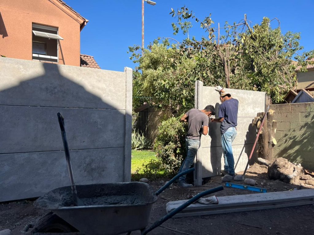 Instalación de Panderetas Prefabricadas