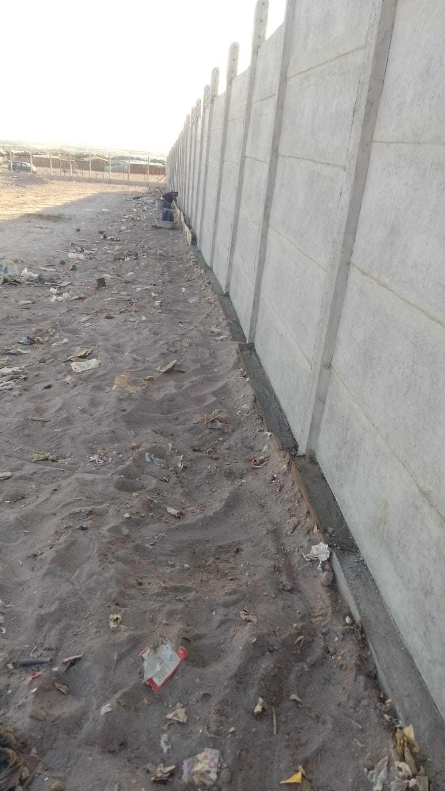 Pandereta Prefabricada con Cimiento en la base