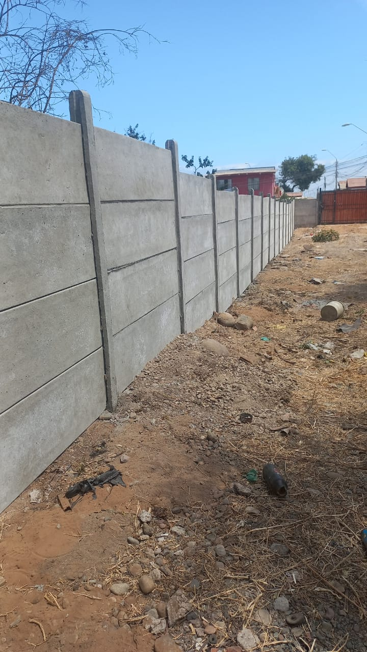 Pandereta Prefabricada 2 metros de altura